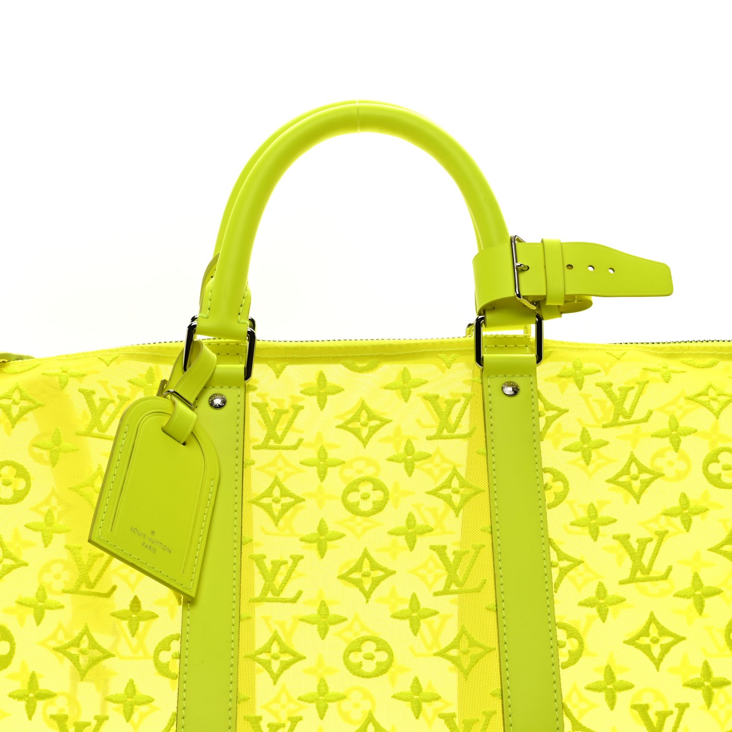 Monogram Fluo See Through Keepall Bandouliere 50 Yellow
