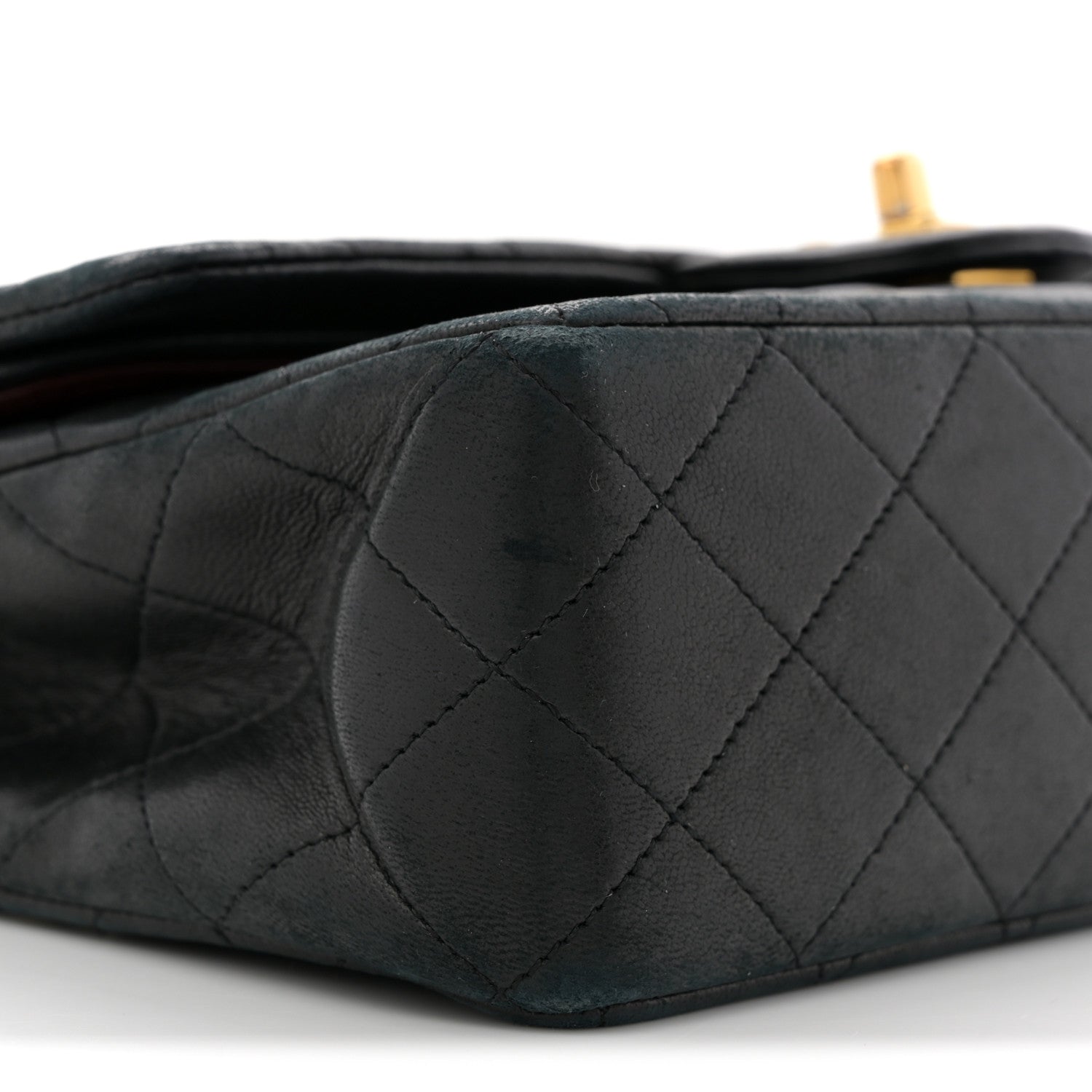 Chanel Lambskin Quilted Medium Double Flap Black 1836366