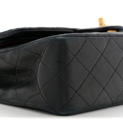 Chanel Lambskin Quilted Medium Double Flap Black 9 of 11