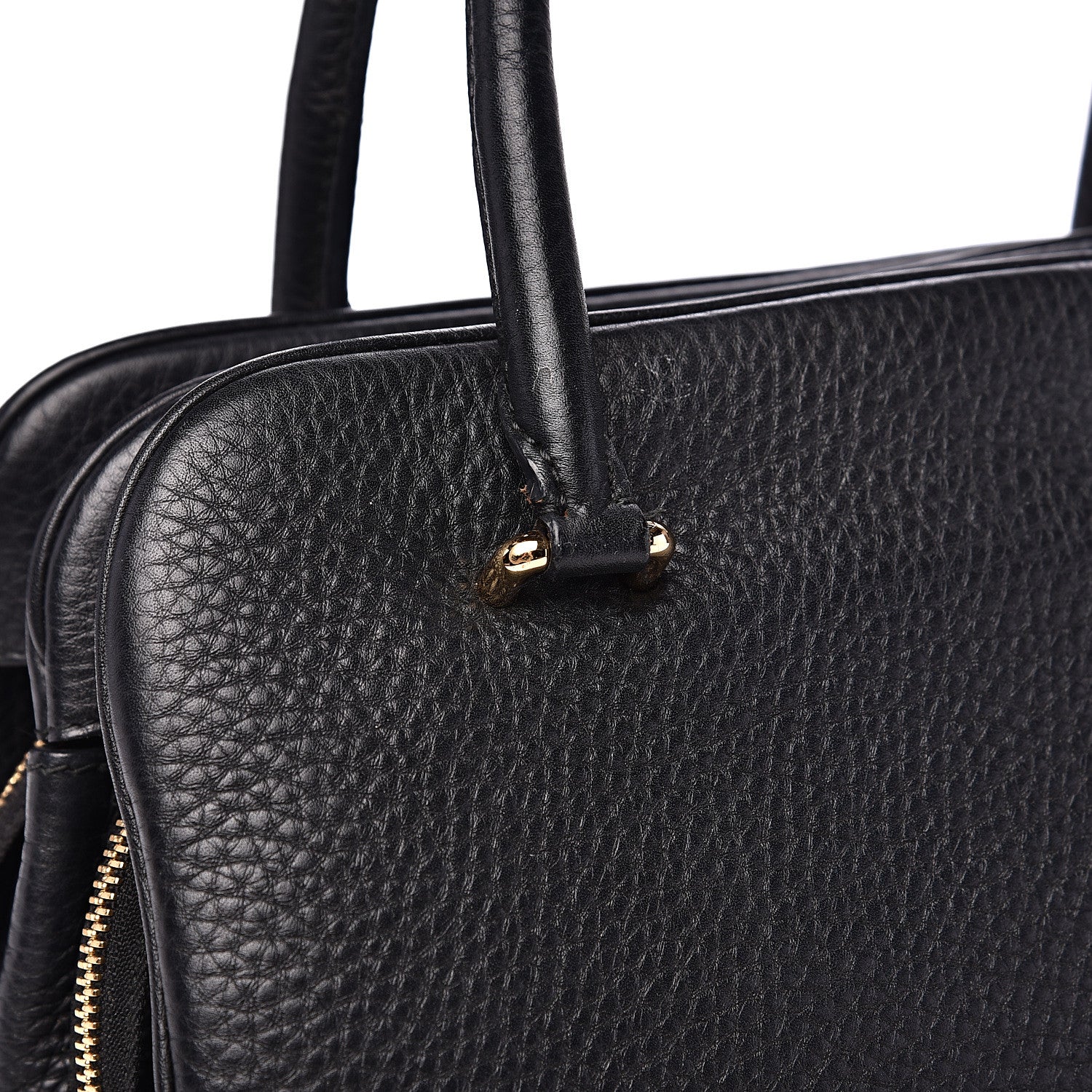 Dolce & Gabbana Grained Deerskin Double Zip Black 12 of 12