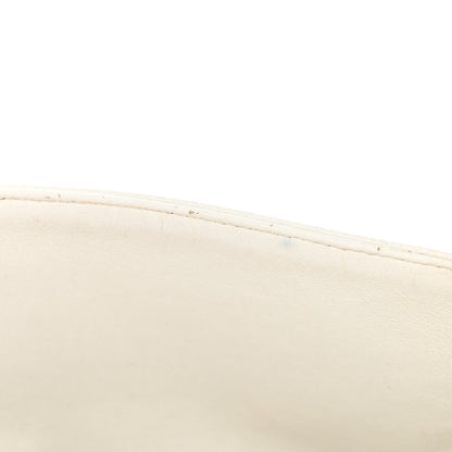 Chanel Caviar Quilted Medium Double Flap Bijoux Chain White 15 of 26