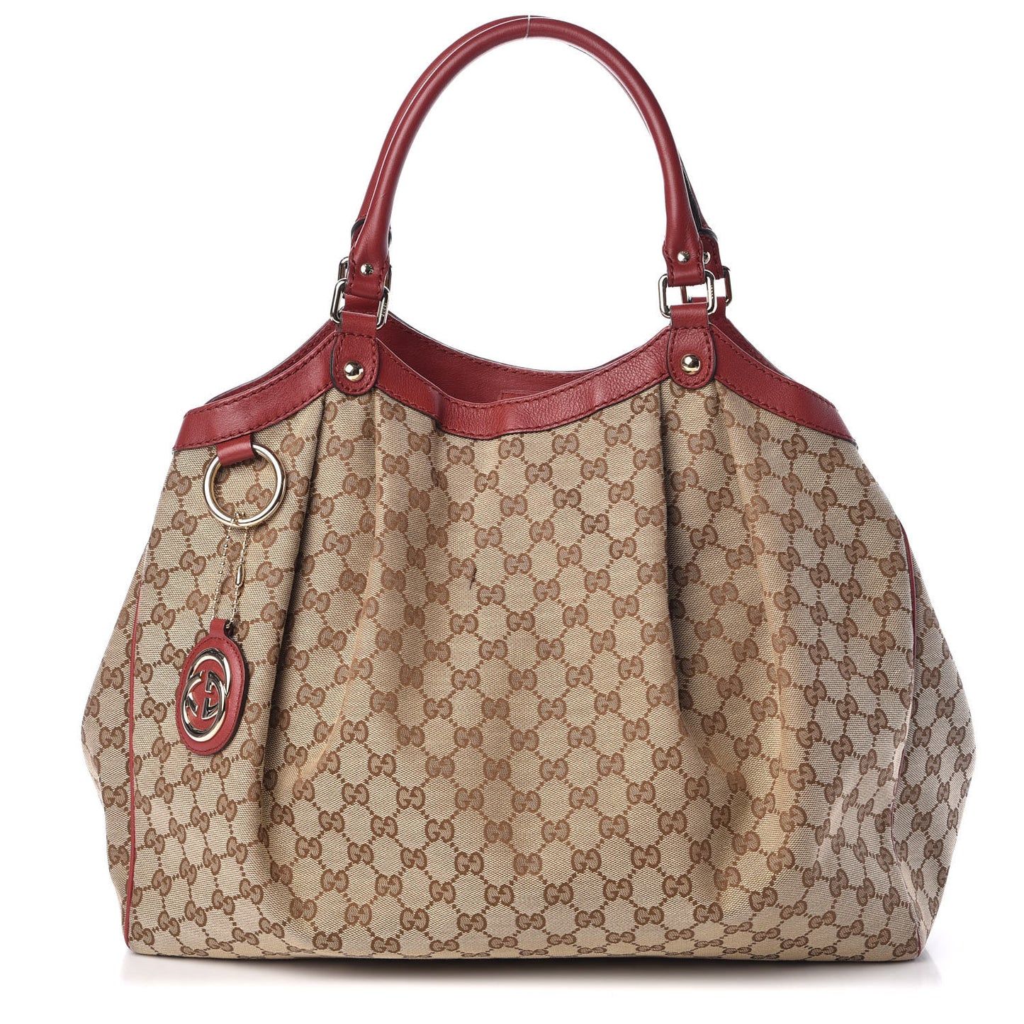 Monogram Large Sukey Tote Dark Red