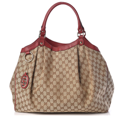 Gucci Monogram Large Sukey Tote Dark Red 1 of 9