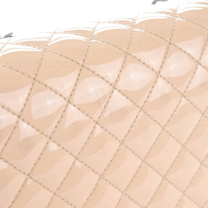 Chanel Patent Calfskin New Medium Boy Flap Plexiglass Beige 10 of 12