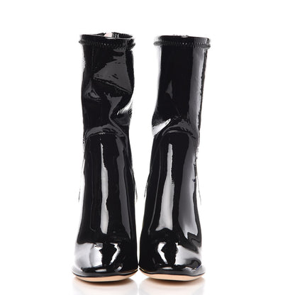 Christian Dior Patent Lucite Crystal Short Boots 35 Black 2 of 9