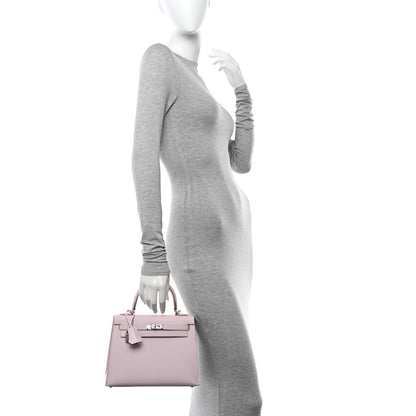 Hermes Epsom Kelly Sellier 25 Mauve Pale 2 of 11