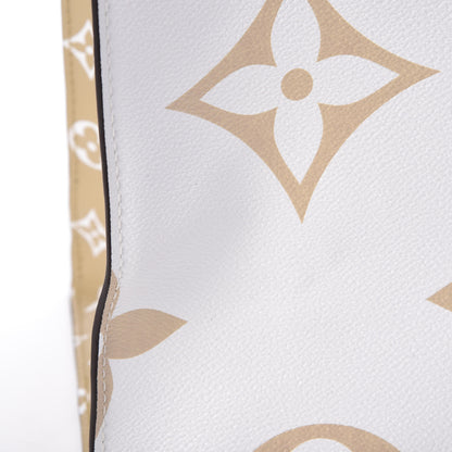 Louis Vuitton Monogram Giant Onthego GM Kaki Beige 11 of 12