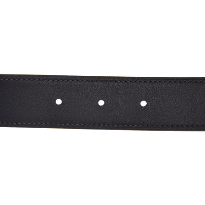 Hermes Swift Epsom Reversible 32mm Belt Strap 85 Rose Eglantine Bleu Indigo 4 of 6