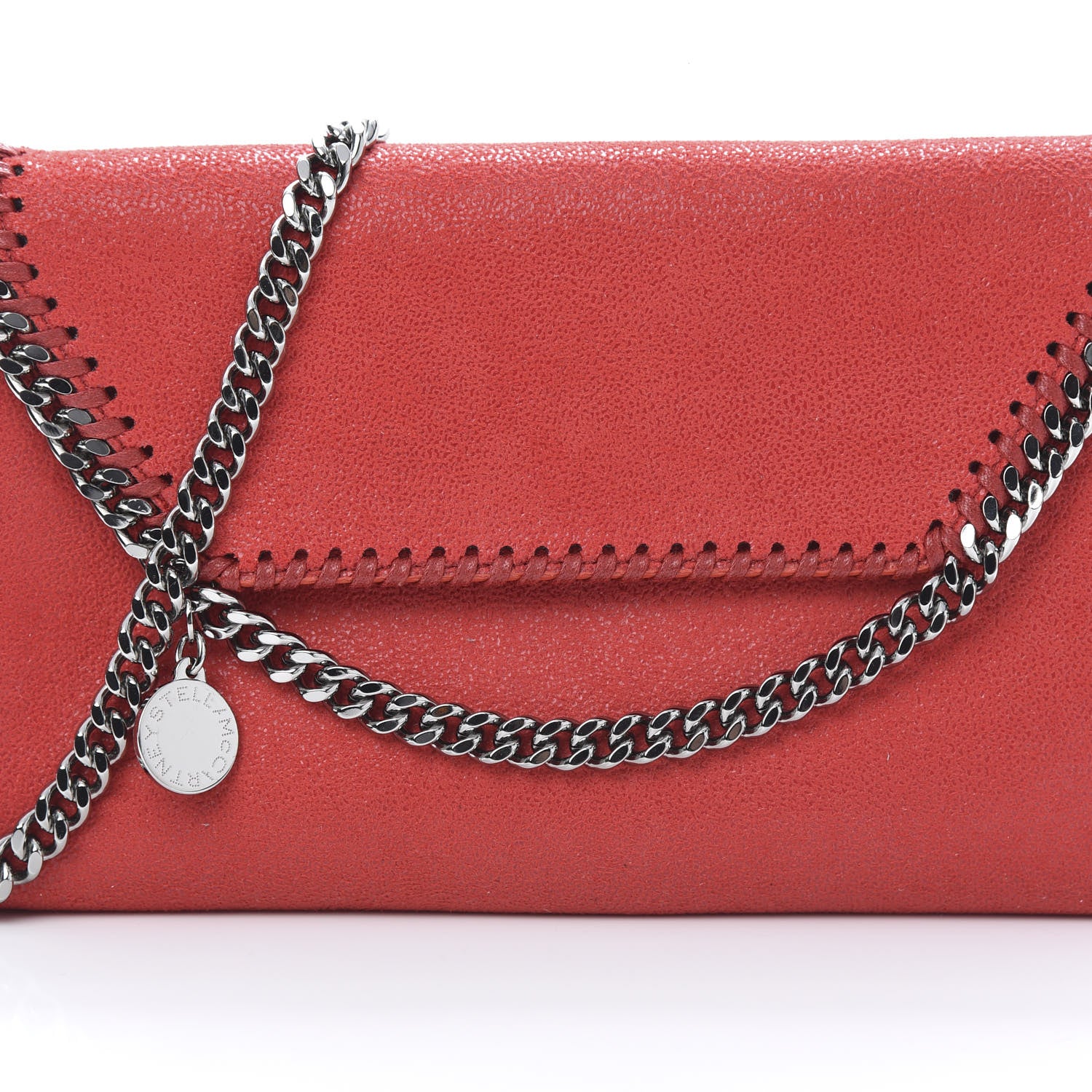 Stella McCartney Shaggy Deer Mini Falabella Crossbody Bag Cherry 7 of 9