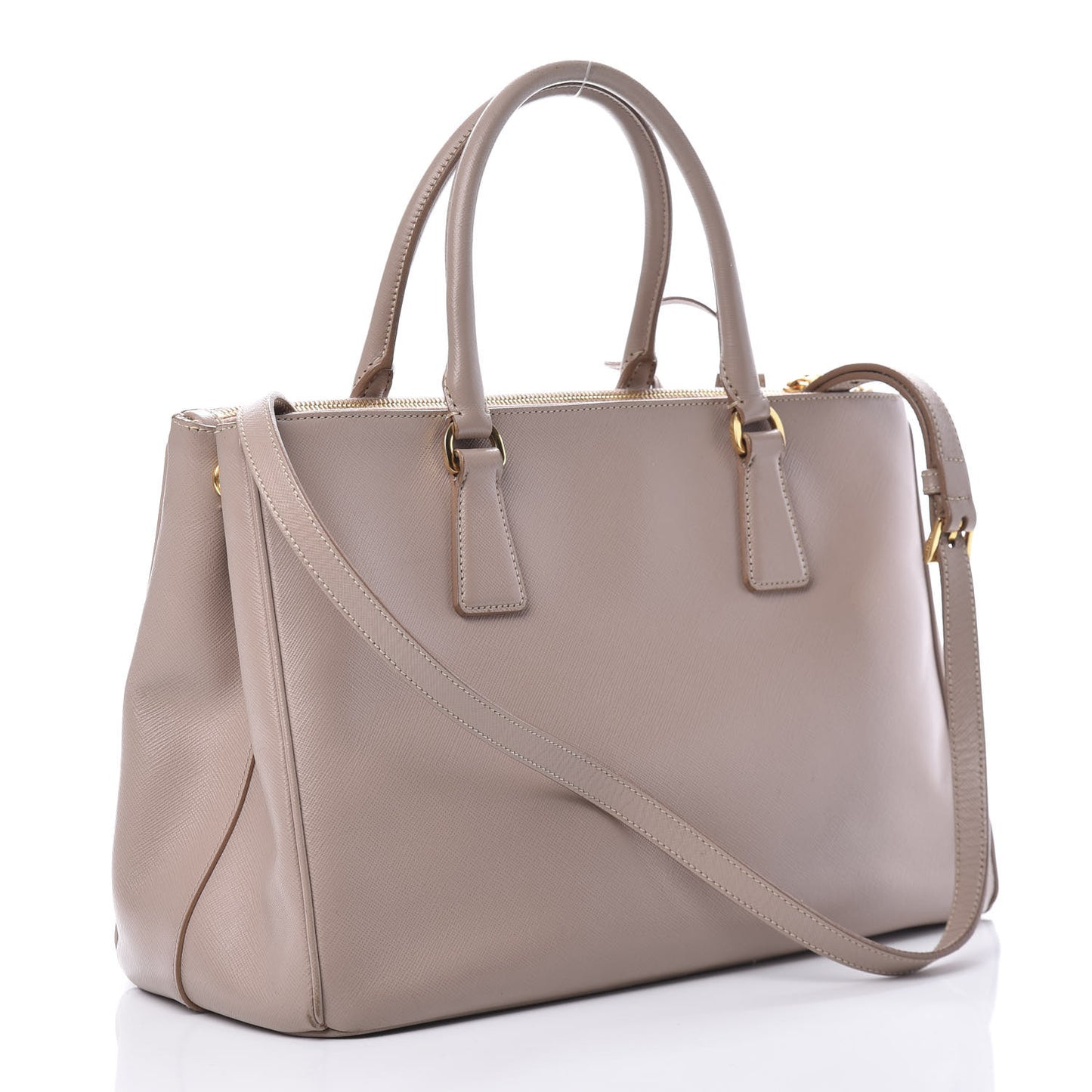 Saffiano Medium Galleria Double Zip Tote Cammeo