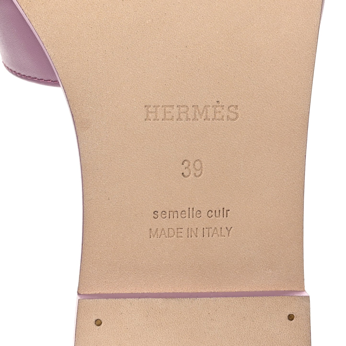 Box Calfskin Oran Sandals 39 Bruyère