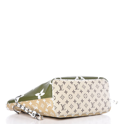 Louis Vuitton Monogram Giant Neverfull MM Kaki 5 of 14