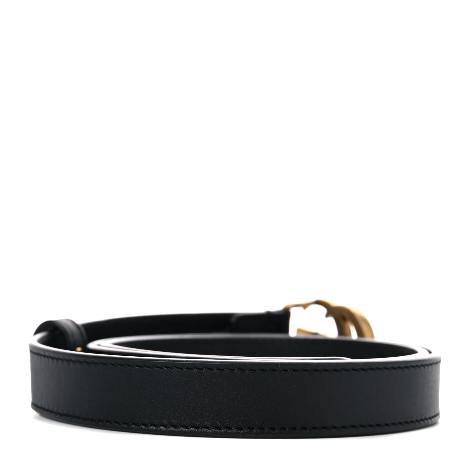 Gucci Calfskin Double G 20mm Belt 75 30 Black 2 of 5