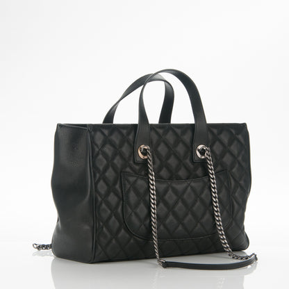 Chanel Caviar Quilted Large Casual Pocket Tote Black 3 of 7