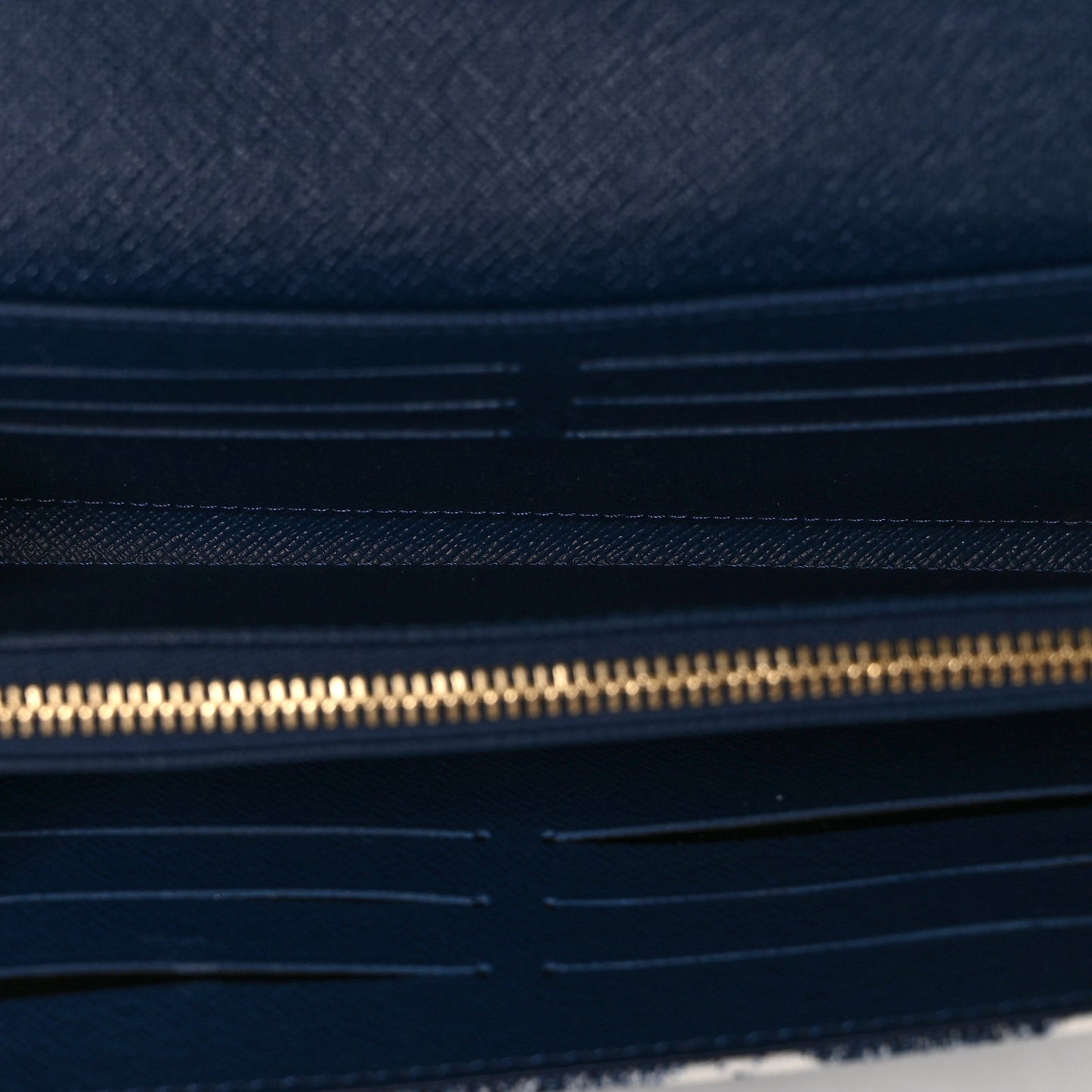Monogram Jacquard Denim Sarah Wallet Bleu