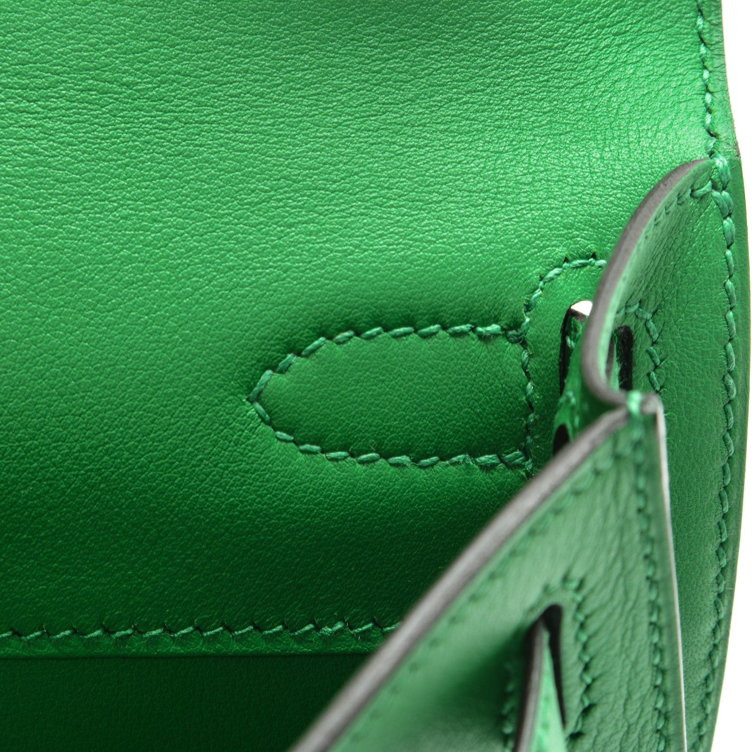 Hermes Swift Kelly Cut Clutch Pochette Bambou 13 of 22