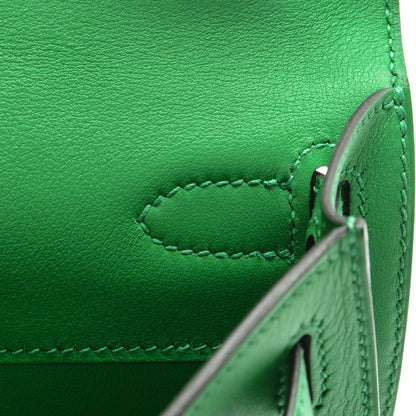 Hermes Swift Kelly Cut Clutch Pochette Bambou 13 of 22