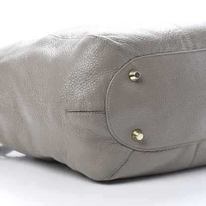 Jimmy Choo Glossy Grained Deerskin Anna Shoulder Bag Moonstone 8 of 10
