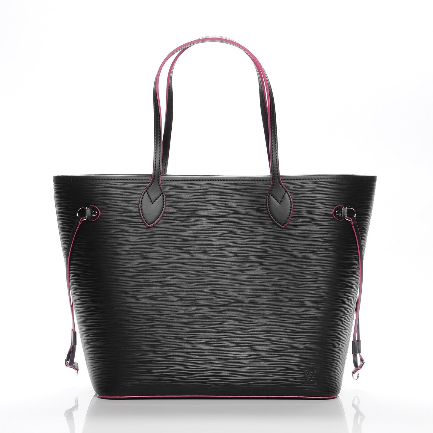 Epi Neverfull MM Black Hot Pink
