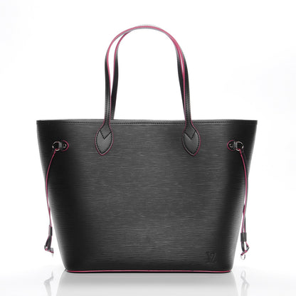 Louis Vuitton Epi Neverfull MM Black Hot Pink 3 of 11