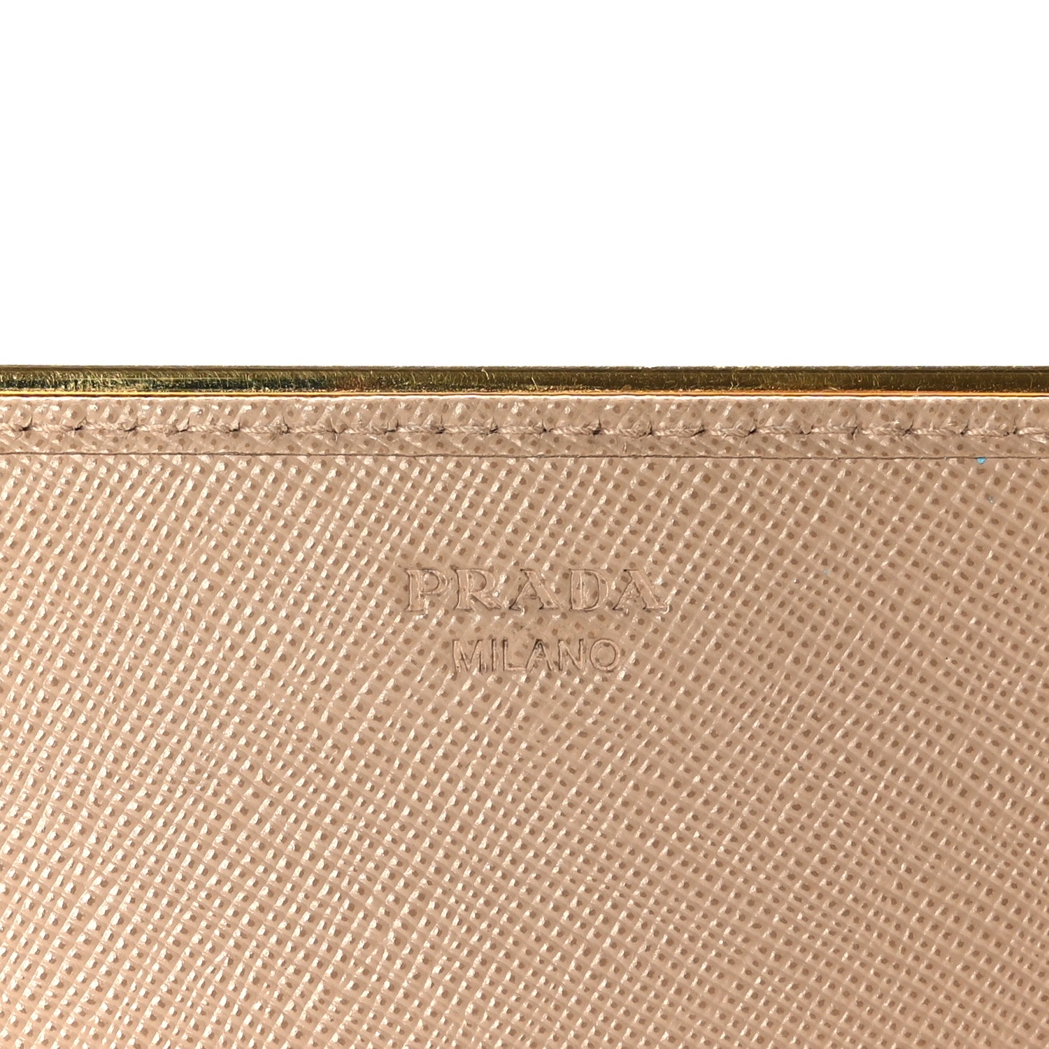 Prada Saffiano Metal Bar Chain Wallet Cammeo 6 of 8