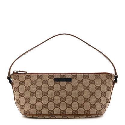 Gucci Monogram Boat Pochette Brown 1 of 19