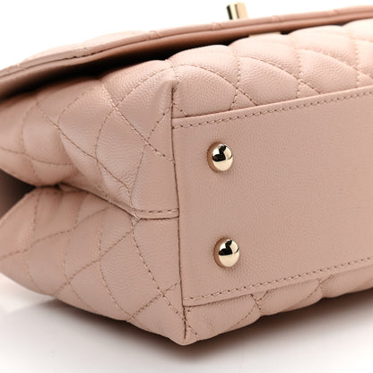 Chanel Caviar Quilted Mini Coco Handle Flap Rose Clair 8 of 10