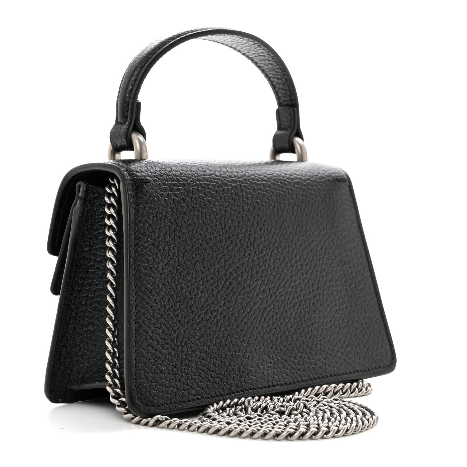 Gucci Dollar Calfskin Crystal Mini Dionysus Top Handle Bag Black Crystal 2 of 10