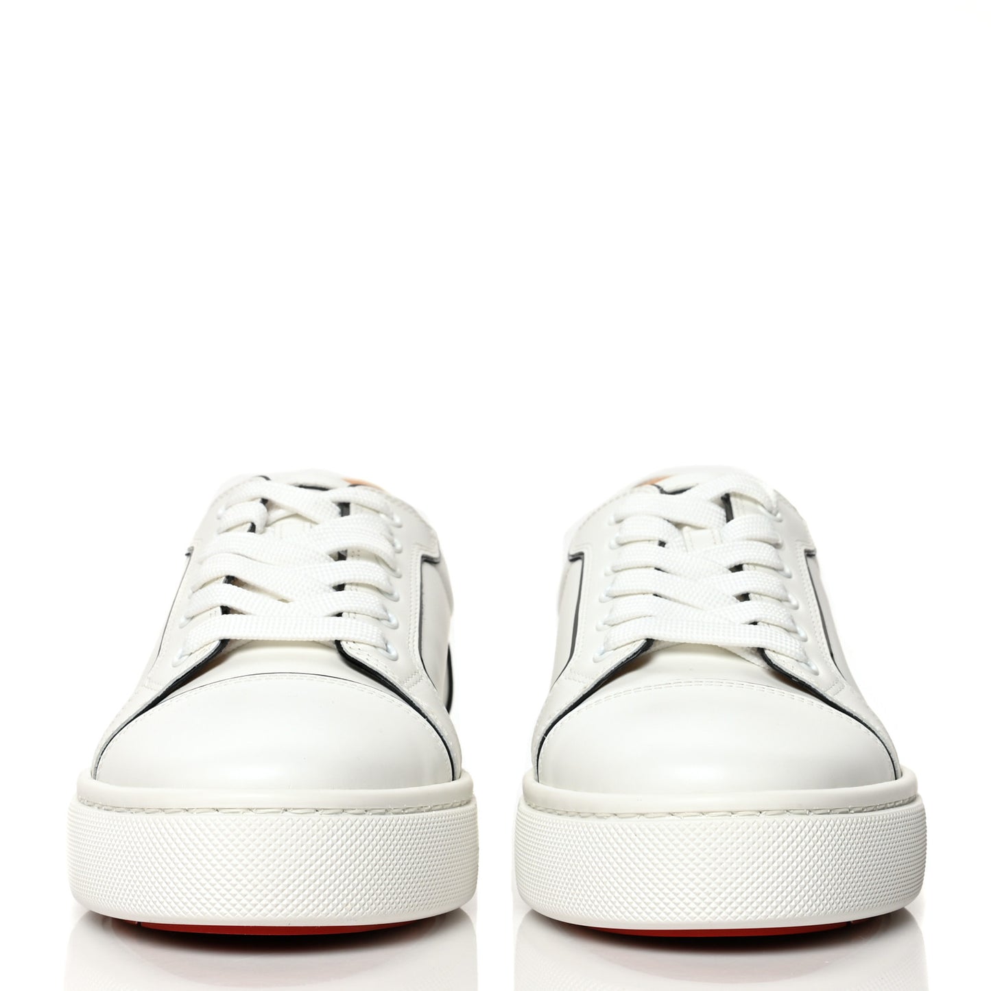 Calfskin Patent Vieirissima Flat Sneakers 40 White Black