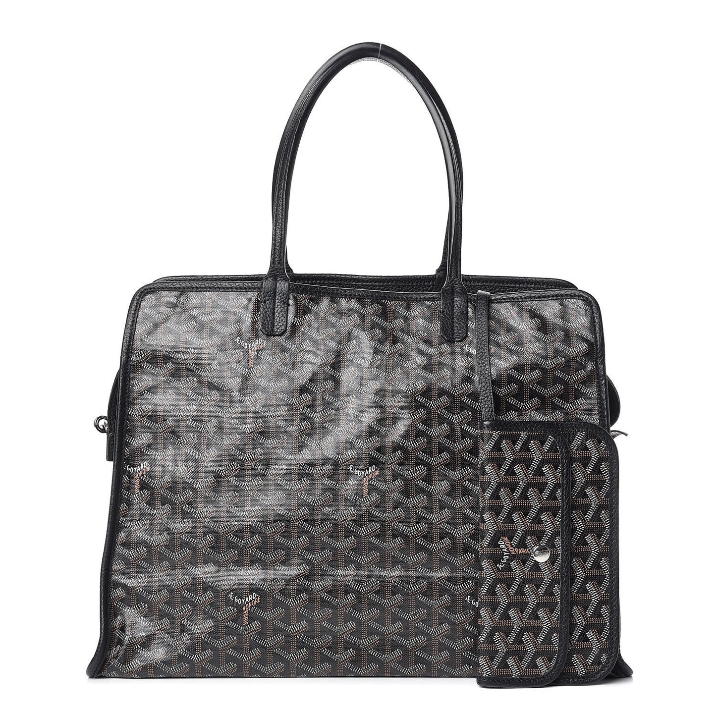 Goyardine Sac Hardy Pet Carrier PM Black