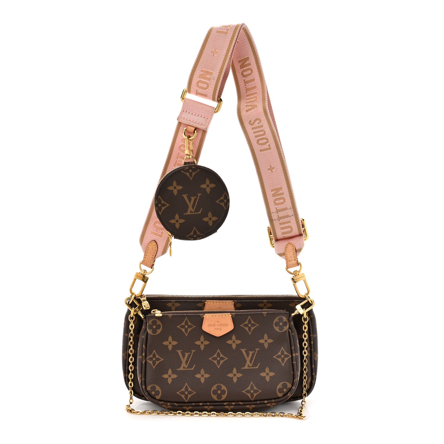 Monogram Multi Pochette Accessories Rose Clair