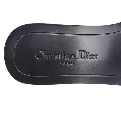 Christian Dior Calfskin Dio(r)evolution 10mm Slide Sandals 37.5 Black 8 of 9