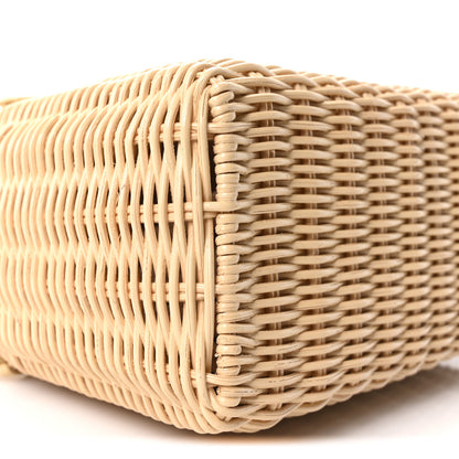 Loro Piana Wicker Calfskin North South L19 Extra Pocket Pouch Ivory 8 of 9