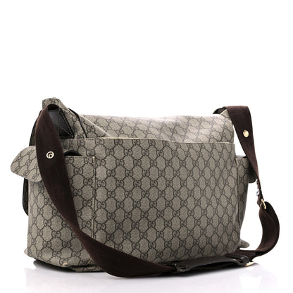 Gucci GG Plus Monogram Messenger Diaper Bag Dark Brown 3 of 20