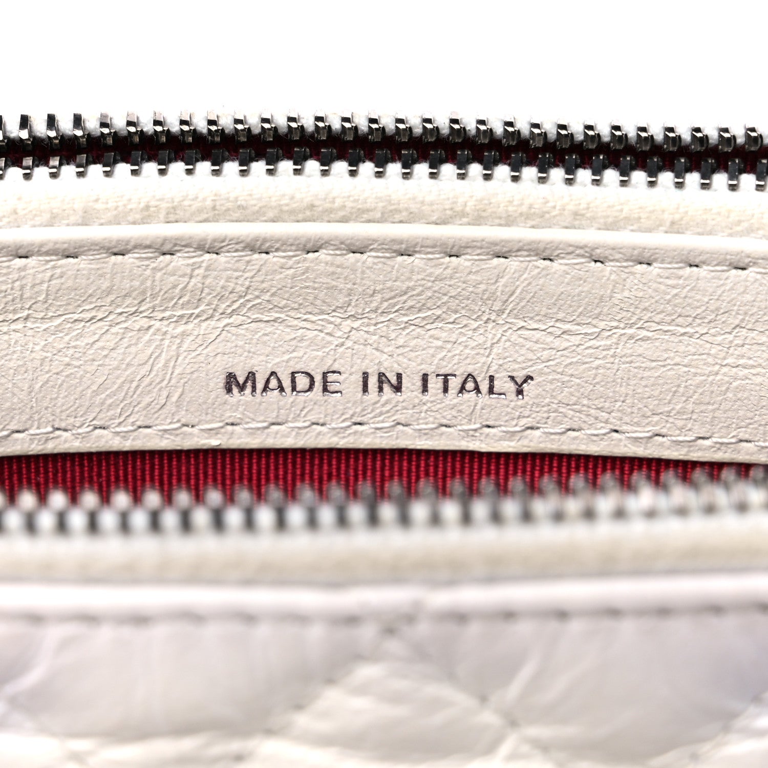 Chanel Aged Calfskin Quilted Small Gabrielle Clutch With Chain White Black 10 of 17