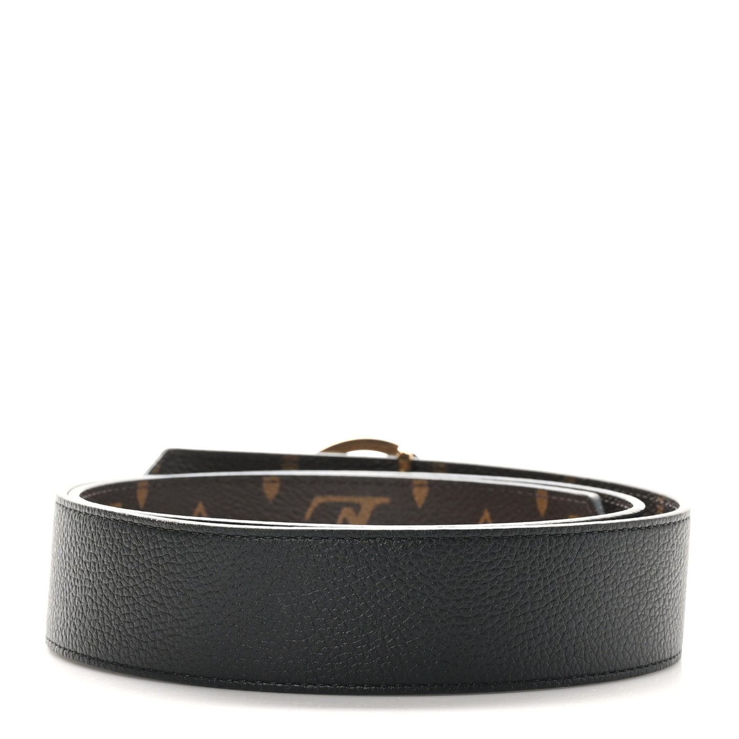 Monogram LV Circle 35mm Reversible Belt  85 34 Black
