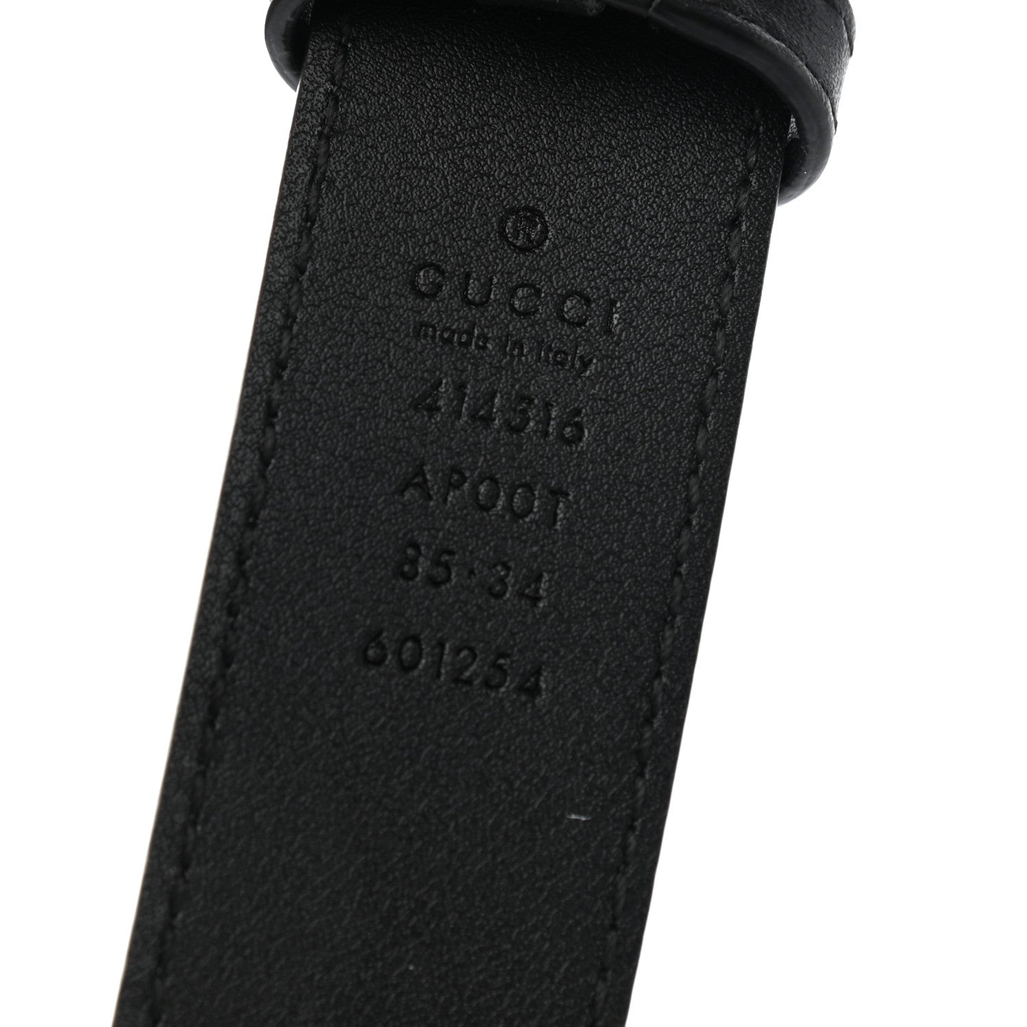 Gucci Calfskin Double G 30mm Belt 85 34 Black 3 of 6