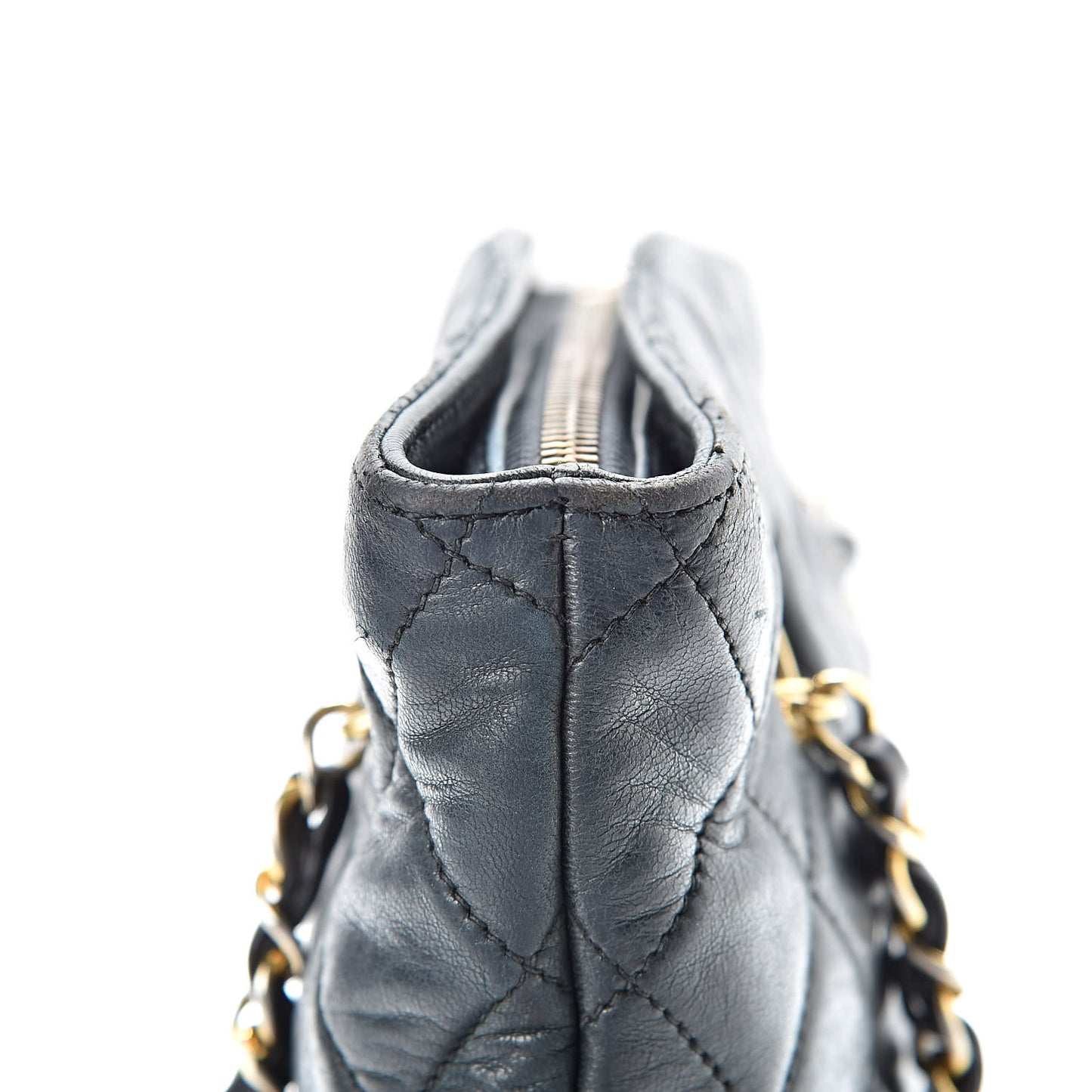 Lambskin Quilted Shoulder Bag Black