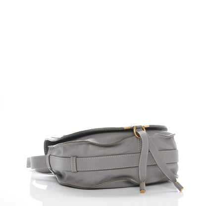 Chloe Calfskin Medium Marcie Round Crossbody Bag Cashmere Grey 4 of 6
