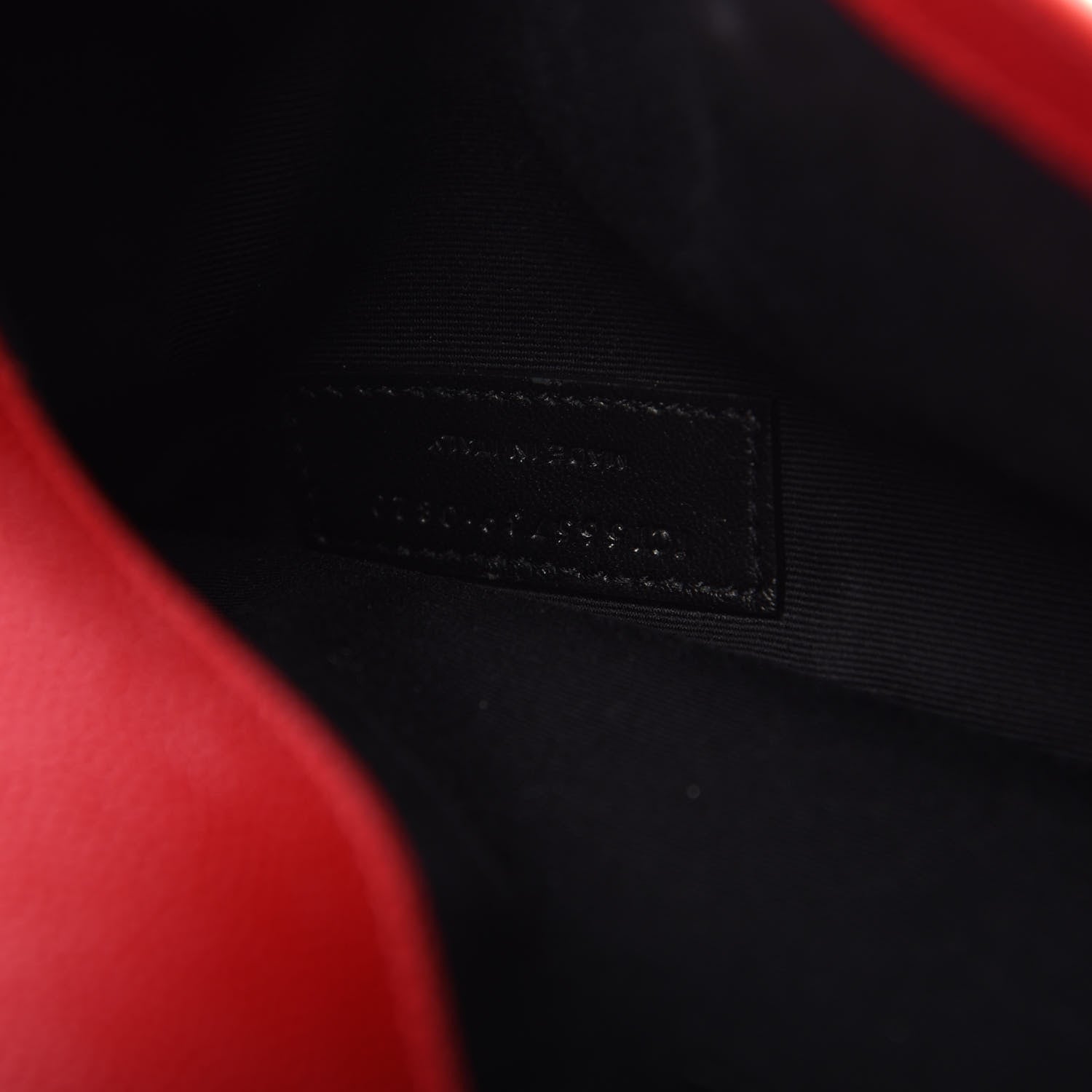 Saint Laurent Grain De Poudre Uptown Pouch Red 7 of 8