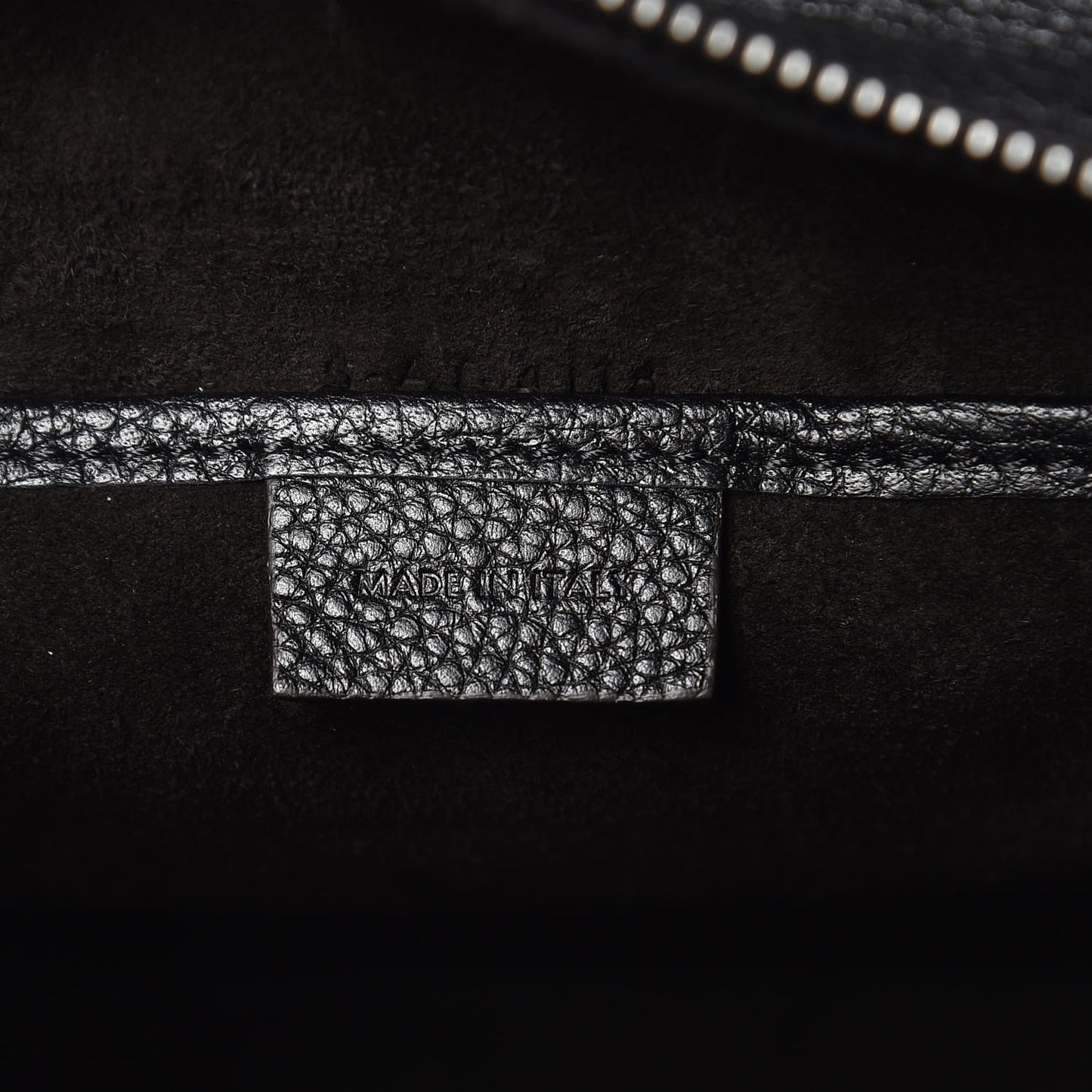 Drummed Calfskin Nano Luggage Black