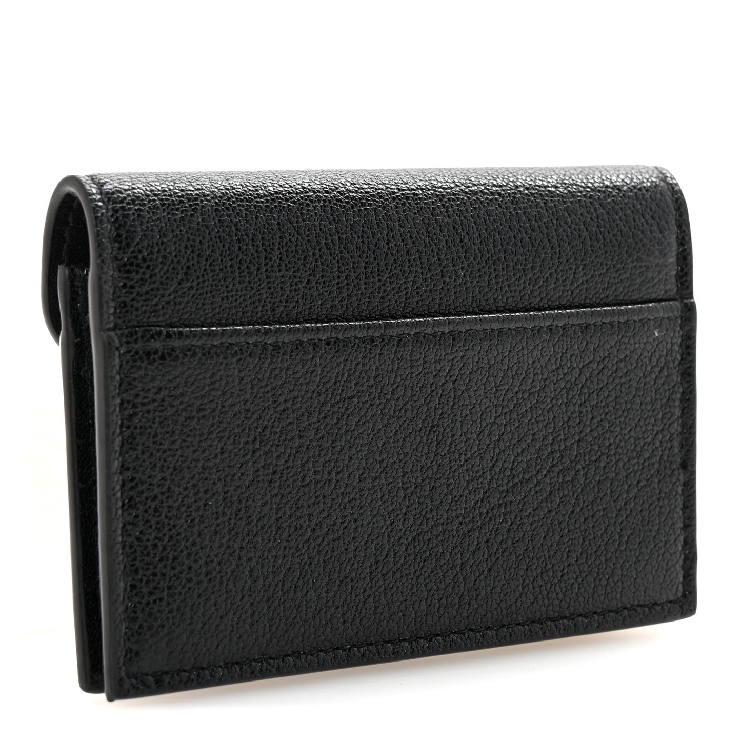 Goatskin Saddle Card Holder Black