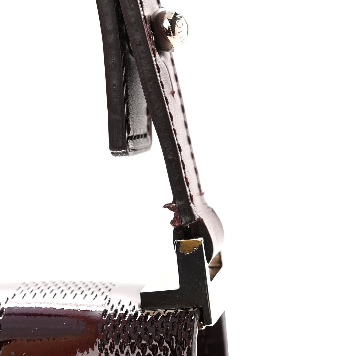 Damier Vernis Cabaret Bag Carmine