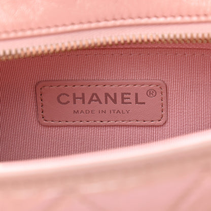 Chanel Iridescent Aged Calfskin Quilted Small Gabrielle Hobo Light Pink 8 of 11