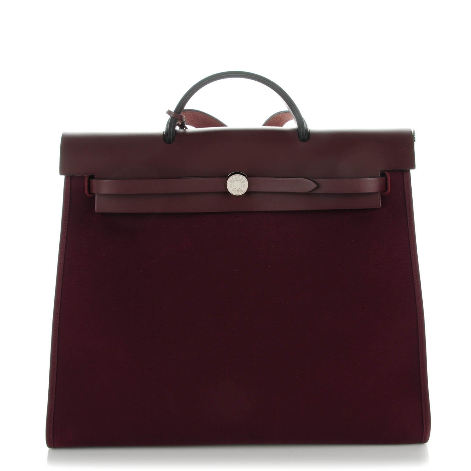 Hermes Toile Herbag Zip 39 MM Prune 1 of 11