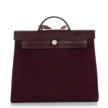 Hermes Toile Herbag Zip 39 MM Prune 1 of 11