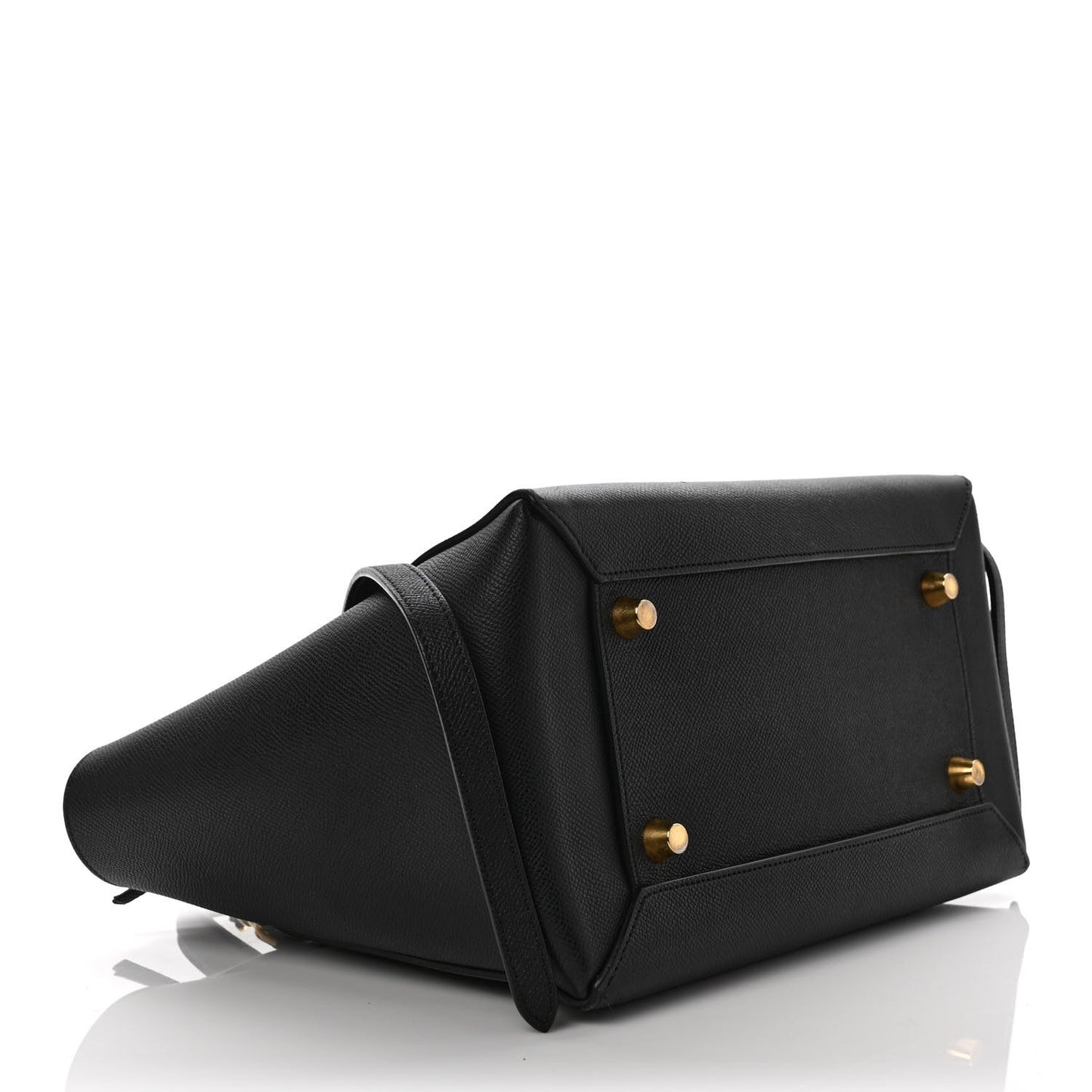 Grained Calfskin Mini Belt Bag Black
