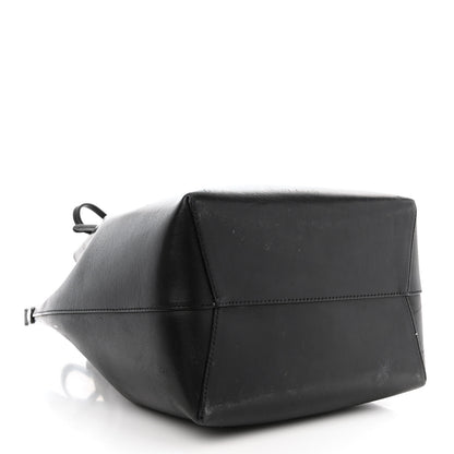 Mansur Gavriel Vegetable Tanned Calfskin Bucket Bag Black Ballerina 4 of 17