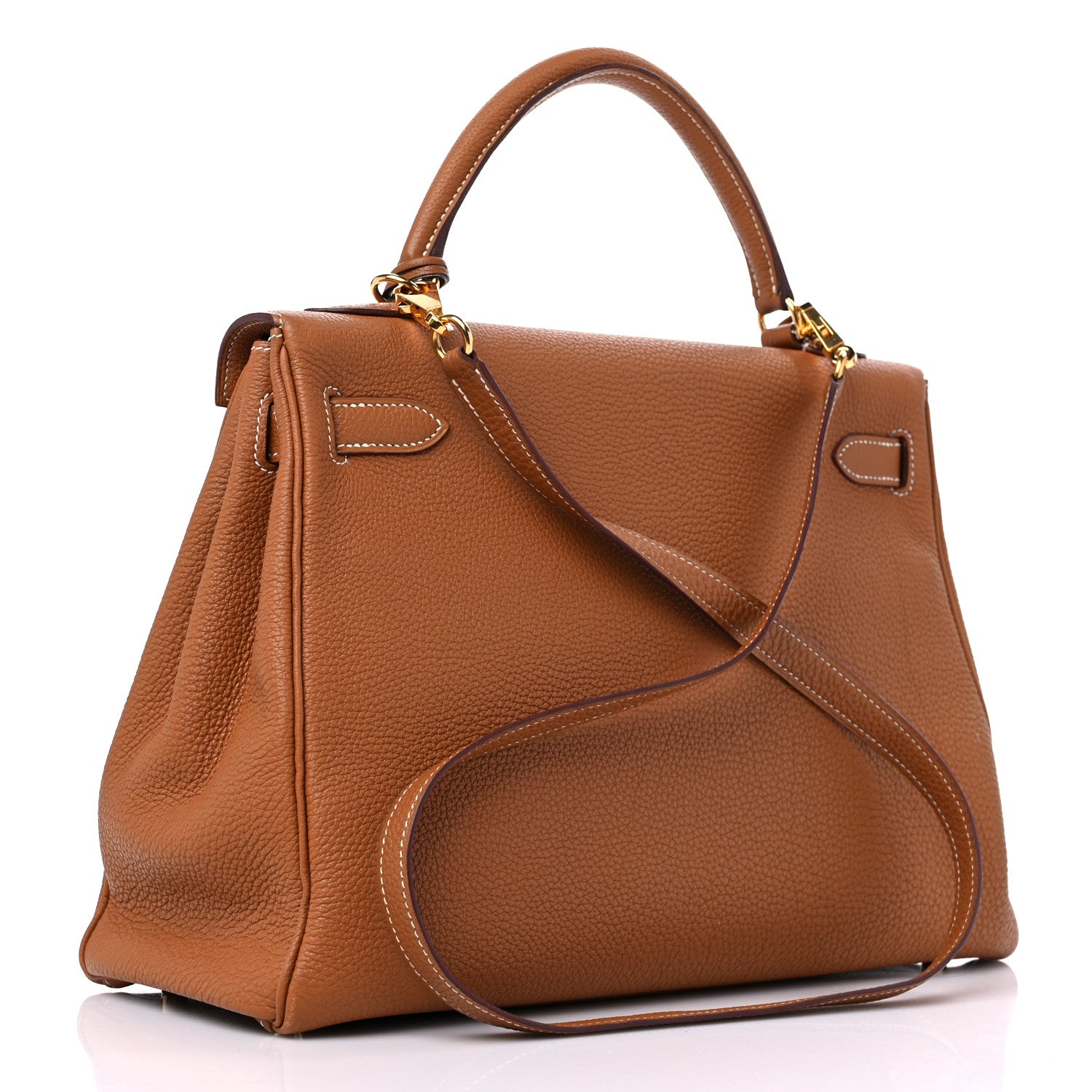 Hermes Togo Kelly Retourne 32 Gold 3 of 16