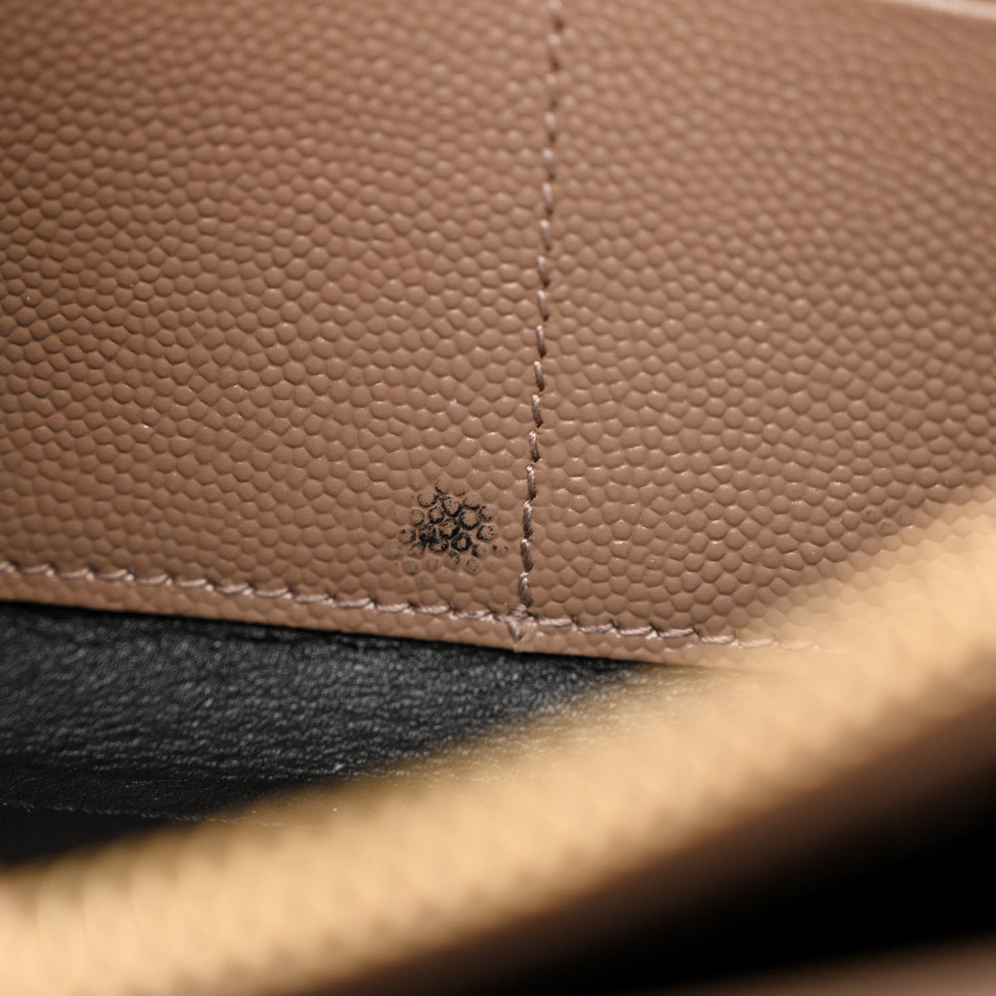 Grain De Poudre Matelasse Chevron Monogram Chain Wallet Fard